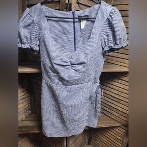 Teeze Me gingham plaid pin-up style dress sz 11